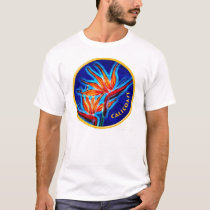 Neon Bird-of-Paradise t-shirts