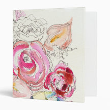 Neon Blooms Binder