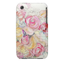 Neon Blooms iPhone 3 Case