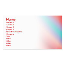 Neon blue and red color harmony business cards