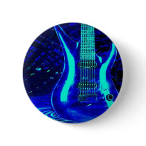 Neon blue guitar buttons