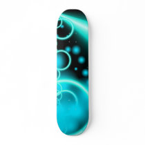 Neon Blue Skateboard by Rose__Anne Neon Blue Skateboard