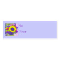 Neon Bouquet Gift Tag business cards