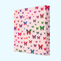 Neon Butterflies canvas prints