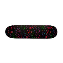 Neon Butterflies Skate Board