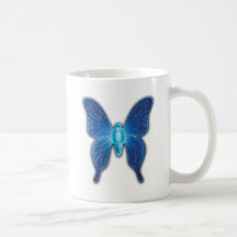 Neon Butterfly Mug