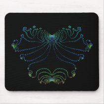 Neon Butterfly ~ Neon Heart mousepads