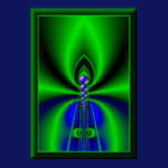 Neon Candle - Frame Printed Right On The Poster!