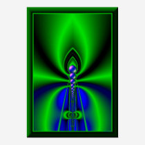Neon Candle - Frame Printed Right On The Poster!