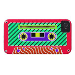 Neon Cassette Tape 2 iPhone 4 Case-Mate Cases