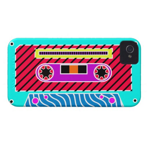 Neon Cassette Tape 3 Case-Mate iPhone 4 Case