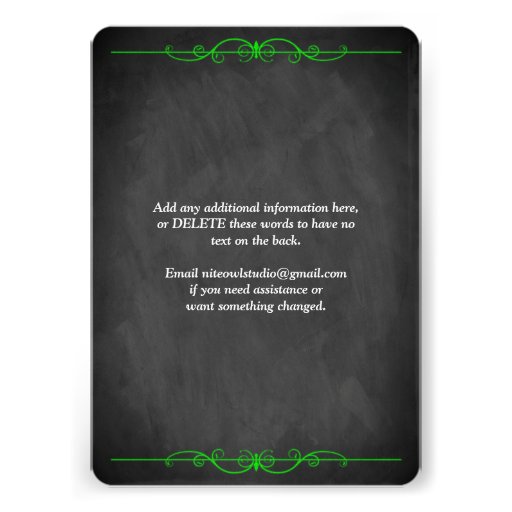 Neon Chalkboard First Holy Communion Invite