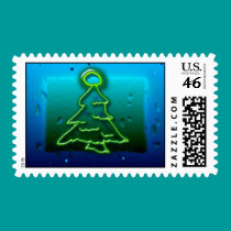 neon christmas postage by lissame73 neon christmas postage