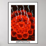 neon coffee cup madness posters