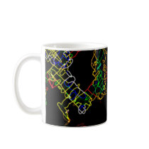 Neon Coral mugs by Derico Neon Coral mugs