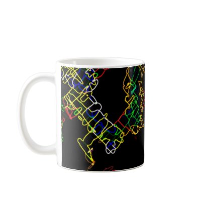 Neon Coral Mugs by Derico