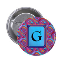 Neon Cubism Button