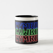 Neon Cymru Cymru Cymru Mug