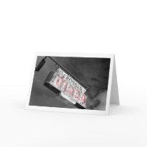 Neon Diner Sign Greeting Card