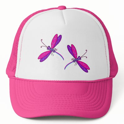 Neon Dragonfly hat by Squiglz