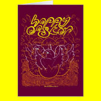 Neon Easter Card 11 cards