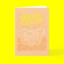 Neon Easter Card 13 cards