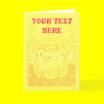 Neon Easter Card 15 cards