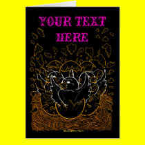 Neon Easter Card 16 cards