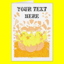 Neon Easter Card 2 cards