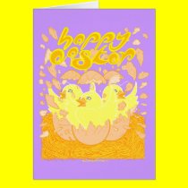 Neon Easter Card 7 cards