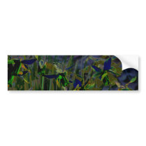 Neon Effect Daffodils Bumper Stickers