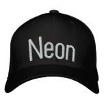 Neon embroidered hats
