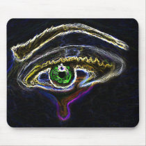 Neon Eye Mousepad by DonnaSK Neon Eye Mousepad
