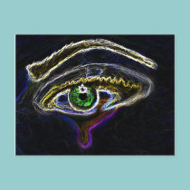 Neon Eye postcards