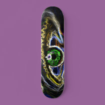 Neon Eye Skateboard by DonnaSK Neon Eye Skateboard