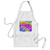 Neon Fantasy Apron by jan4insight Neon Fantasy Apron