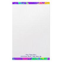 Neon Fantasy custom stationery