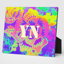 Neon Fantasy monogram plaques