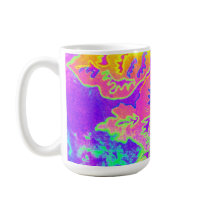 Neon Fantasy Mug by jan4insight Neon Fantasy Mug