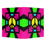 NEON FANTASY PEACE SIGN binders