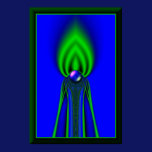 Neon Flame - Frame Printed Right On The Poster