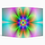 Neon Flower Fractal Binder