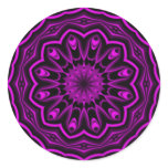 Neon Flower Kaleidoscope Stickers