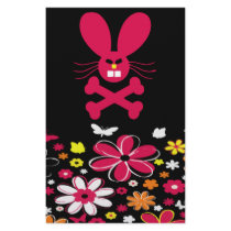 Neon Flowers Psycho Bunny Set Customized Stationery