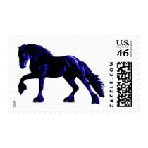 Neon Friesian Stamps