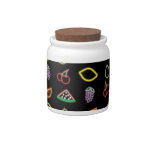 Neon Fruit Candy Jar