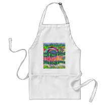 Neon Garden aprons by dndartstudio Neon Garden aprons