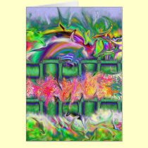 Neon Garden cards by dndartstudio Neon Garden cards