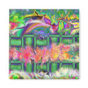 Neon Garden magnets by dndartstudio Neon Garden magnets