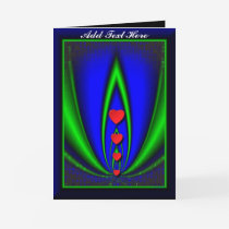 Neon Garden Valentine's Day Card